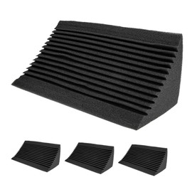 Generic 4pcs Soundproof Wall Panels for Home Theater Ktv Acoustic Sound Absorbing Tile Low Frequency Sound Reduction Gear Easy Install Noise Dampening High-density Design