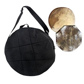 Shamandrum Bag Round Black Padded Diameter 40 cm Shaman Drum Carry Strap