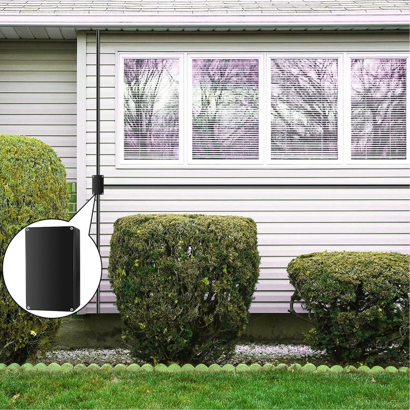 Surface-Mounted Junction Box, Black Electronic Housing, Plastic Covers, for DIY