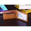 MABELLA RFID Blocking Slim Minimalist Thin Bifold Wallet Mens Gifts