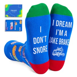 Zmart Funny Trucking Gifts for Men Women - Cool Truck Driver Gifts for Men Trucker, Gifts for Truck Owners, Novelty Men Women Truck Socks Stocking Stuffers
