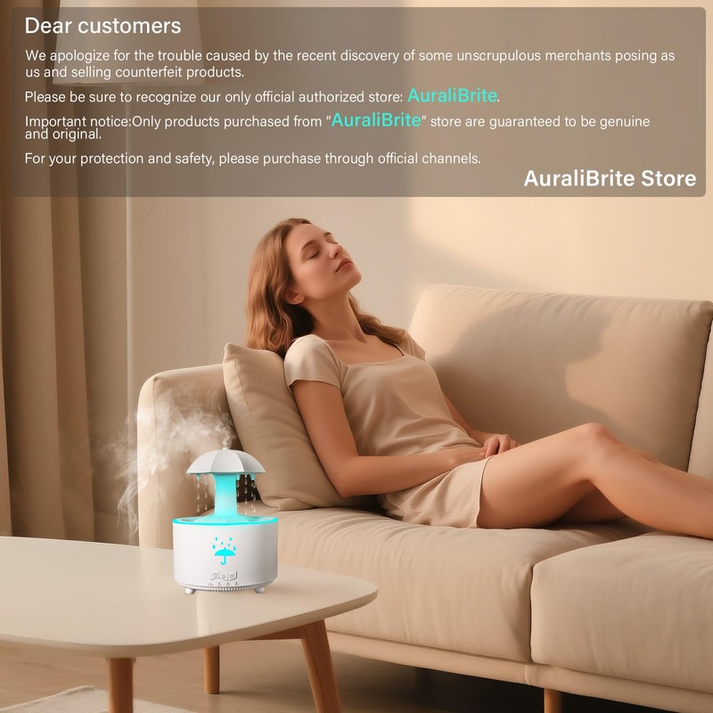 Rotatable Umbrella Humidifiers for Bedroom & Essential Oil Diffuser with