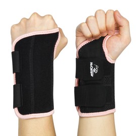 NuCamper Breathable Wrist Support Wrist Bandage with Metal Splint Stabiliser Men Women Wrist Brace Adjustable Wrist Splint for Arthritis, Tendonitis, Sprain