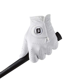 FootJoy Herren Golfhandschuh CabrettaSof für Linkshänder, Weiß, S