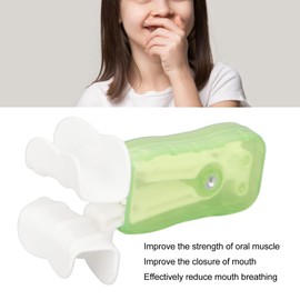 Lip Muscle Trainer, Face Slimming Tightening, Mouth Exerciser, Massager, Improving Mouth Breathing, Mouth Muscle Exerciser (Green)