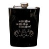 8oz BLACK Batdad Flask