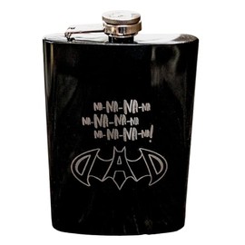 8oz BLACK Batdad Flask