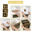 60th Birthday Decorations Boxes For Men Women - 3pcs Black