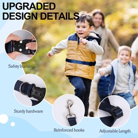 Secure Waist Leash Harness for Big Kids with Adjustable Tether and Handle, Hands Free Safety Walking Harness for Old Autism Special Needs ADHD, Child Elopement Leash