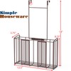 Simple Houseware Over Cabinet Door Organizer, Mesh Bronze