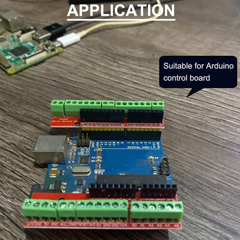 DAOKAI Screw Shield V2 Expansion Card, Stackable PCB Board, Durable,