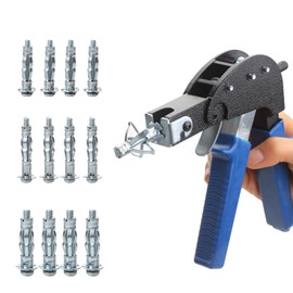 Hollow Wall Anchors Setting Tool for Hollow Wall Metal Cavity Anchor Plasterboard Fixing, Molly Bolts Hollow Drive Wall Anchor Screw Kit (M4 M5 M6)