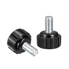 sourcing map M5 x 10mm Metric Male Thread Knurled Clamping
