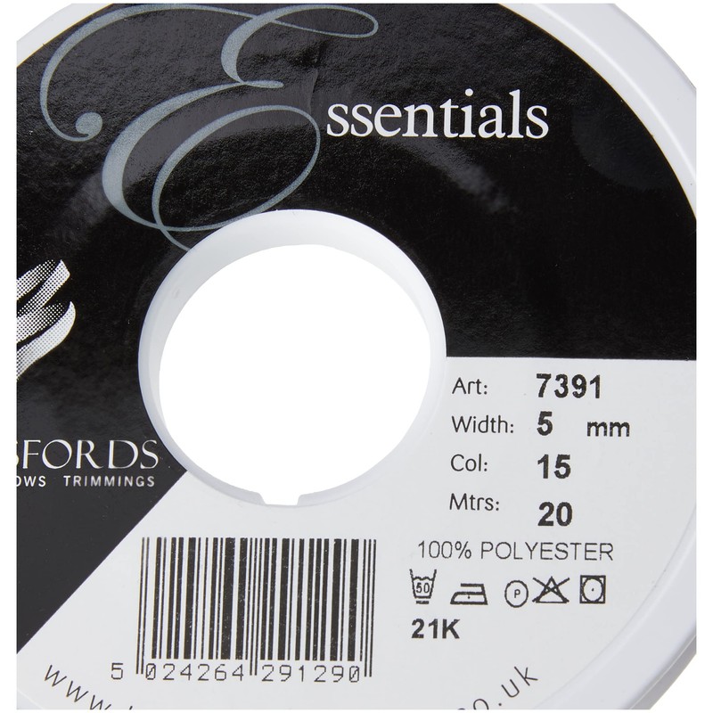 Berisfords 7391 20 m x 5 mm Traditional Check Gingham