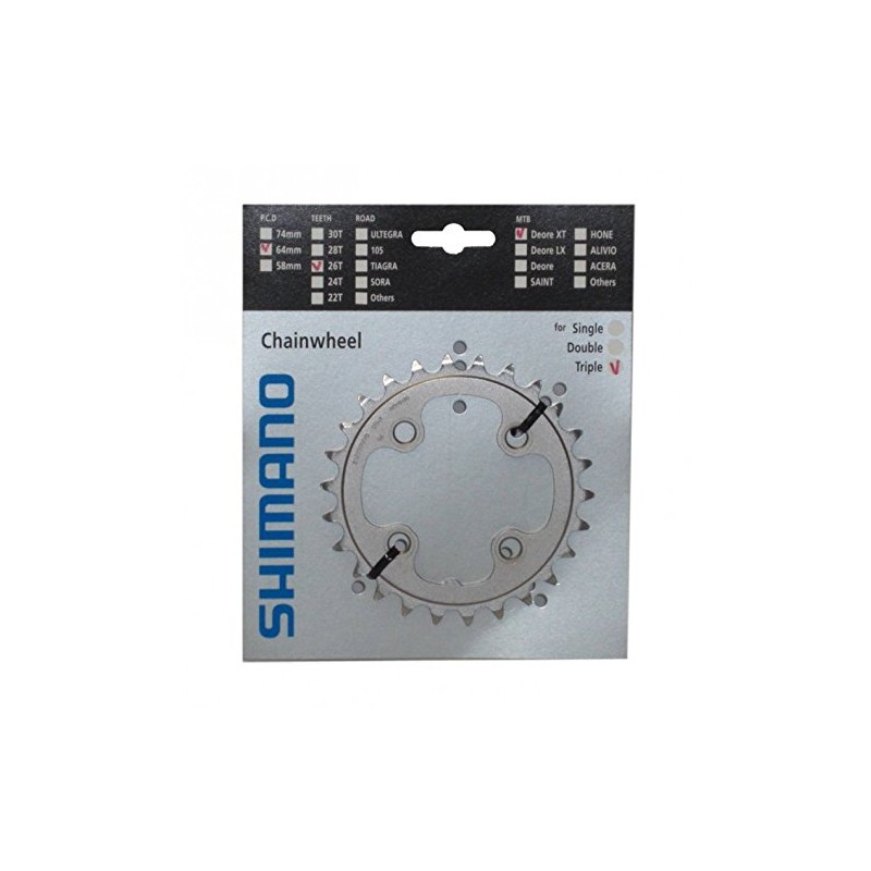 Shimano FC-M771 26T Chainring Silver - Silver, 26T