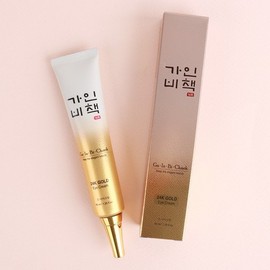 GAINBITCHAEK (무배)가인비책 진 24K 골드 아이크림 40ml /수삼배양근 엑소좀 탄력케어 주름개선 (Golden) Gainbicheok Jin 24K Gold Eye Cream 40ml / Ginseng Root Culture Exosome Elasticity Care Wrinkle Improvement