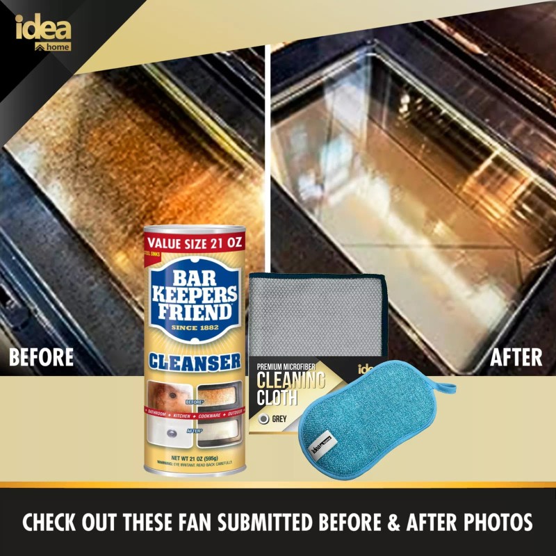 Idea Home Bar Keepers Friend Cleanser and Polish Powder 21