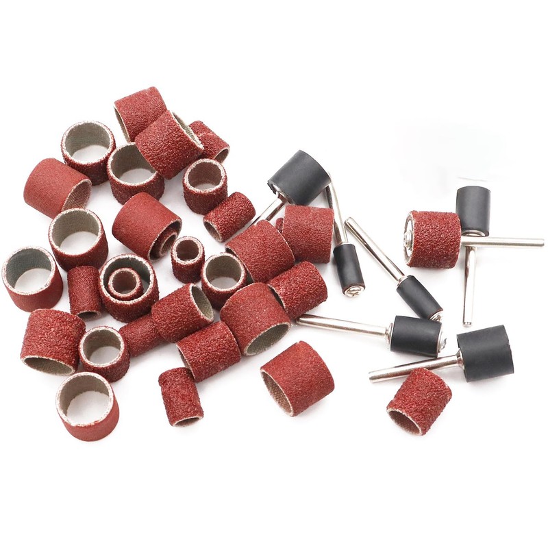 mxuteuk 400 Pieces Sanding Drum Set Sanding Disc Set with
