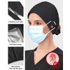 Hachapy Scrub Cap Men Satin Lined Nurse Hats for Women