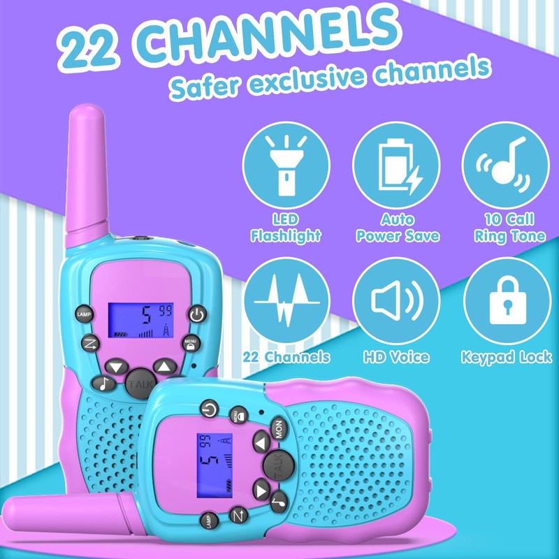 Selieve Toys for 3-14 Year Old Children's, Walkie Talkies for