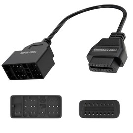 22 Pin OBD1 to 16 Pin OBD2 Adapter Cable for Older Toyota Before 2001.Vehicles,OBD1 to OBD2 Convertor Adapter Cable for Toyota Diagnostic Scanner 22 Pin Connector