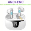 Wireless Earbuds Bluetooth 5.3 Headphones with 4 Noise Cancelling Mics,