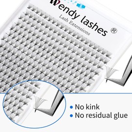 8D Ready-to-Use Eyelashes, Fans, 320 Pieces, 0.07 mm, 9-16 mm Volume Eyelashes, Mixed Tray, C Curl, Premade Fans Eyelash Extensions, Pre-Fanned Eyelash Fans for Eyelash Extension