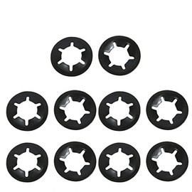 sourcing map Star Lock Lock Washers 10 mm x 20 mm with Inner Tooth Replacement Pack of 10