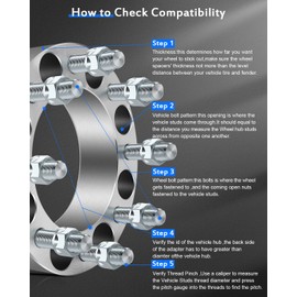 ECCPP 2PCS 2 inch 8 Lug Wheel Spacers 8x6.5 to 8x6.5 8 lugs fits for Ram 2500 3500 for F250 F350