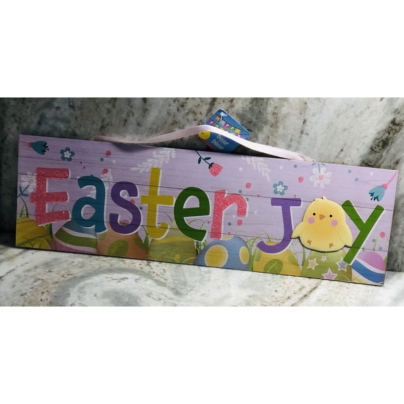 Greenbrier Happy Easter Decor Wall Sign 5.875x18.875in