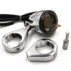 HTTMT MT224-013-CD+SM Chrome Motorcycle Turn Signals Light Kit Compatible with