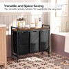 HOOBRO Laundry Sorter 3 Section, Laundry Hamper with Wheels, 3