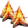 12 Inch Tall Artificial Fire Fake Flame Paper 3D Decorative