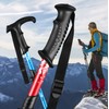 Meichoon Walking Poles Pair 5 Section Foldable Lightweight 266g/0.69lb Each