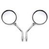 Universal 10mm Chrome Rearview Mirrors Motorcycle Motocross Scooter E-bike Racing