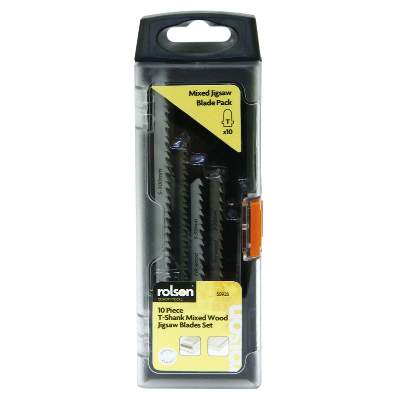 Rolson 58928 10 Piece Jig Saw Blade Set