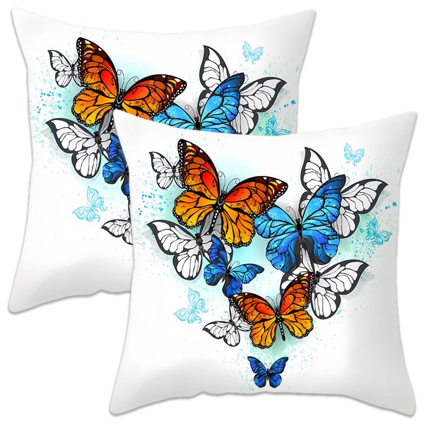 Betadistor White Cushion Covers 18 x 18 inch Set of