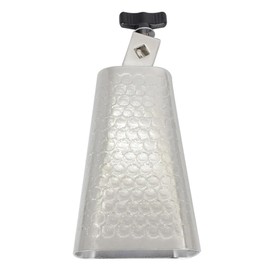 JOINPAYA Metal Cowbell Percussion Instrument: 6-Inch Silverfor Sports Events Cheering and Music User-friendly Noise Maker for Parties Design with Sound