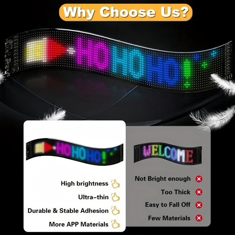 Devil Eyes Light for Cars,DIY Car Dynamic Devil LED Eyes,Programmable