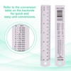 PATIKIL 15cm/6" Metal Ruler, 2 Pack Aluminum Alloy Rulers with