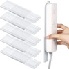 Yinkin 6 Pcs Power Strip Holder Self Adhesive Power Strip