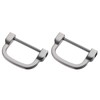 METALLIXITY Horseshoe D-Rings (30mm) 2pcs, Screw-in U-shaped Buckles Shackle -