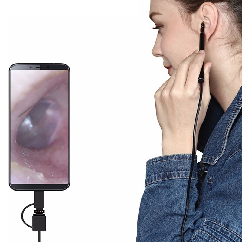3-in-1 Mini Visual Ear Spoon USB HD Endoscope Camera Ear