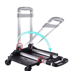 Mr. Peanut's Spinner Wheelbase Luggage Cart, Adding Rolling Functionality to Bags & Pet Carriers