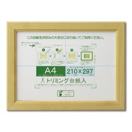 Daisen J635D6100 Picture Frame, OA Frame, OA Canoe, A4, Natural, Shrink Pack