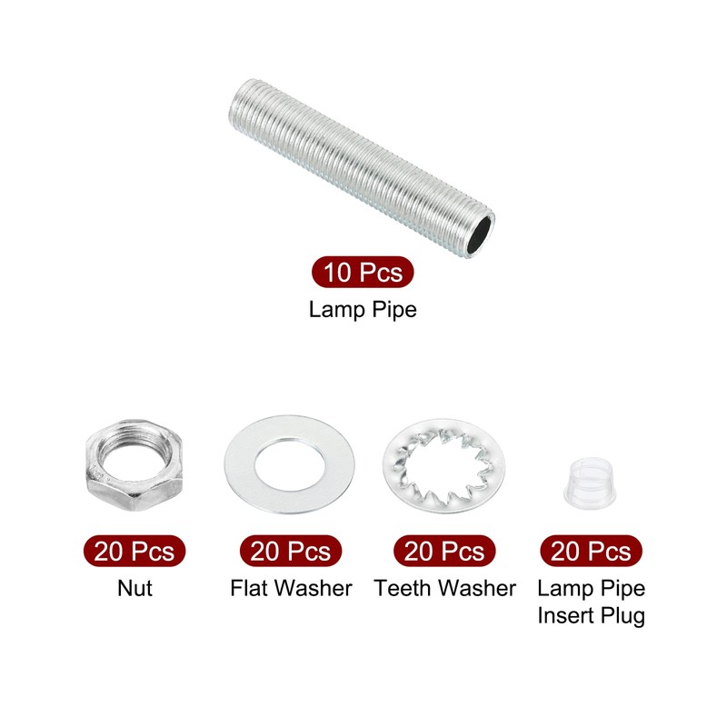 PATIKIL M10 Thread 1.97 Inch Lamp Cable Kit with Lock