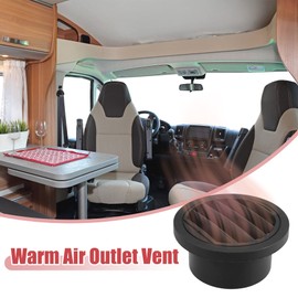 X AUTOHAUX 2pcs Warm Air Vent Outlet 75mm Plastic Ducting Heater Air Vent Outlet for Car Auto Bus RV ATV