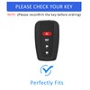 Flensent Key Fob Cover with Keychain for Toyota Highlander RAV4