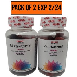 GNC Women’s Multivitamin Gummy 2-Pack Mixed Berry SEE PIC FOR DATE