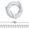 Lizzy 3 Metre Net Curtain Wire with nickel-plated steel sixteen